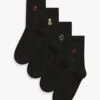 Next 4 PACK STANDARD - Socken - Black