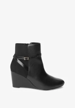 Next FOREVER COMFORT STANDARD - Keilstiefelette - Black -Next 2550b8ea333840faaf3f5b3efe05c7fd 1