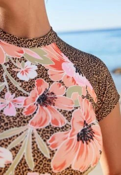 Next SHORT SLEEVE RASH VEST STANDARD - Bikini-Top - Animal Floral -Next 25d5d0f0329049e59ef1b8bf4d831c8d