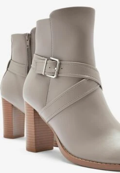 Next FOREVER COMFORT® BUCKLE DETAIL STANDARD - Cowboy-/Bikerstiefelette - Grey -Next 2b43130fc69d4e1aa70b4ba04d21eb85