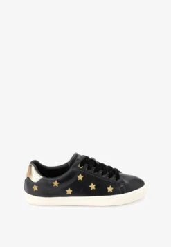 Next FOREVER COMFORT EMBROIDERED STAR - Sneaker Low - Black Gold -Next 2b4b85a9178d430387f56b44161bde81