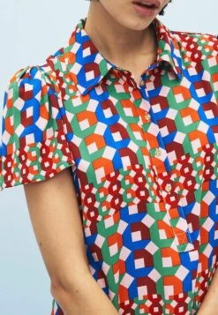 Next SHORT SLEEVE STANDARD - Blusenkleid - Multi Geo Print -Next 2ca0ed13ac6c46c29618274246ae2fde