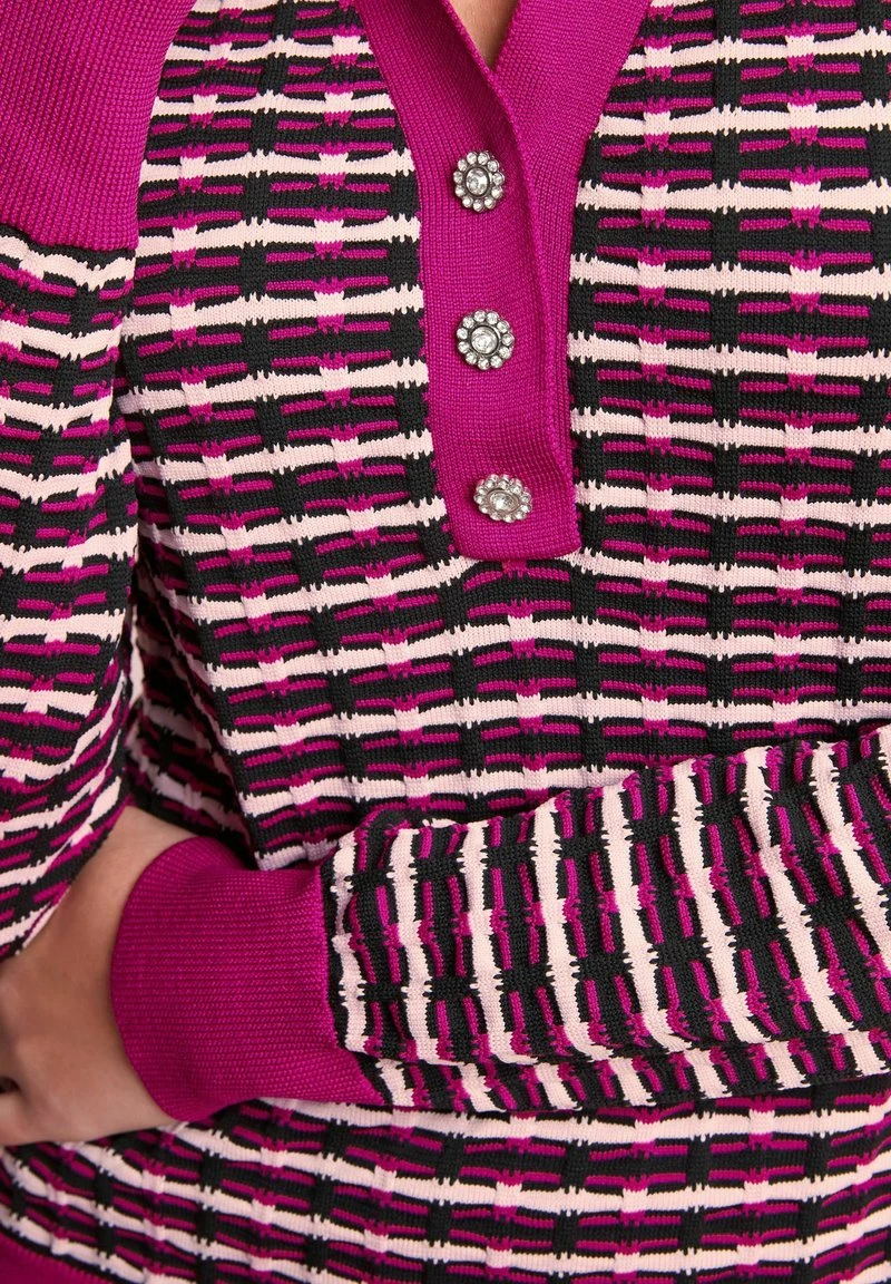 Next GEM BUTTON GEOMETRIC STANDARD - Strickpullover - Pink 4 Next GEM BUTTON GEOMETRIC STANDARD - Strickpullover - Pink – Bild 4