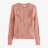 Next GEM BUTTON STANDARD - Strickpullover - Pink