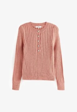 Next GEM BUTTON STANDARD - Strickpullover - Pink