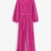 Next LONG SLEEVE PLISSÃ - Jumpsuit - Pink