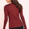Next TWIST NECK STANDARD - Strickpullover - Red