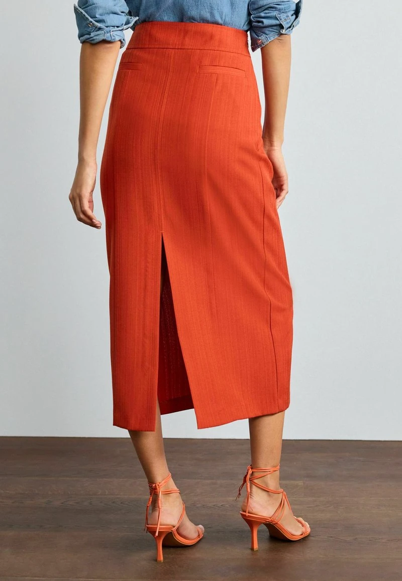 Next TEXTURED TAILORED - Bleistiftrock - Rust 2 Next TEXTURED TAILORED - Bleistiftrock - Rust – Bild 2