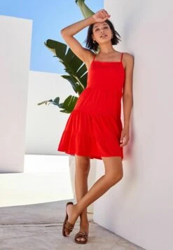 Next TIERED STANDARD - Freizeitkleid - Red