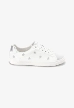 Next FOREVER COMFORT EMBROIDERED STAR - Sneaker Low - White Silver