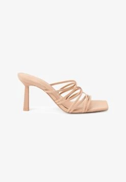 Next FOREVER COMFORT MULTI STRAP - Pantolette Hoch - Nude
