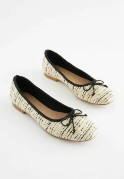 Next FOREVER COMFORT® CROCHET STANDARD - Klassischer Ballerina - Beige White Black -Next 340b75b330784600a83bebf67e000d52