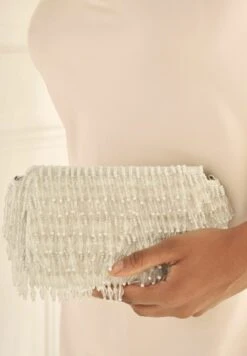 Next BEADED - Umhängetasche - Cream