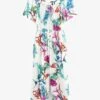 Next OFF SHOULDER STANDARD - Jumpsuit - Ecru White Floral
