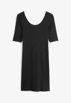 Next SCOOP NECK STANDARD - Strickkleid - Grey -Next 353bae96baa244a4aa46c71f4d600200