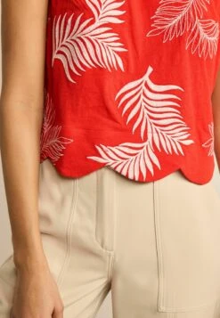 Next EMBROIDERED PALM - Bluse - Red -Next 354a21165ba548ad8250e777cc217d6f