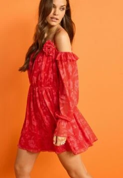 Next LONG SLEEVE - Freizeitkleid - Red -Next 3551ab2855874967ab74d6dc1c8d28c0