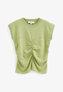 Next CORSET DETAIL RUCHED STANDARD - T-Shirt Basic - Sage Green