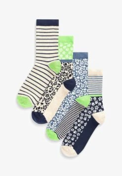 Next 4 PACK - Socken - Blue Green -Next 38b9fcb3ccb44ddeac4923b1a83b0a31 1