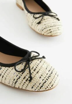 Next FOREVER COMFORT® CROCHET STANDARD - Klassischer Ballerina - Beige White Black -Next 38cfabaa57d342d5b9e590cb31cf4c45