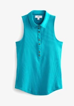 Next SLEEVELESS BUTTON - Poloshirt - Teal Blue -Next 3a6f5bd532bb42c2b44df689e95dc093