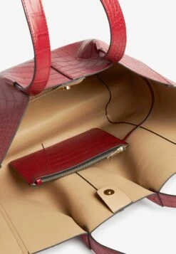 Next Shopping Bag - Red Croc Effect -Next 3ad21b1ff6a8464ca499e28f3f89b454