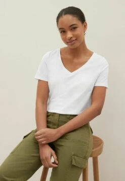 Next SHORT SLEEVE V-NECK STANDARD - T-Shirt Basic - White -Next 3c50abd97d2e4fefaaf8ac55a62c8d23