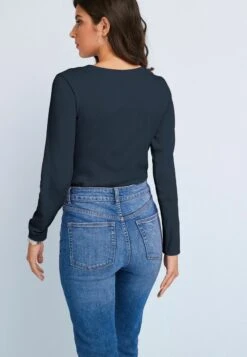 Next CUT OUT DETAIL STANDARD - Langarmshirt - Blue -Next 3c89db69bfb44a6caff4d20127ab9559