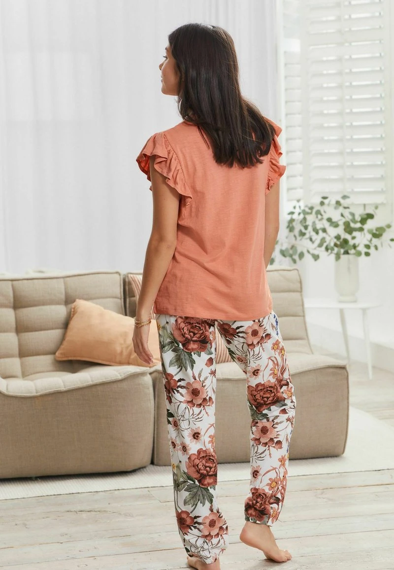 Next SET - Nachtwäsche Set - Coral Pink Floral 2 Next SET - Nachtwäsche Set - Coral Pink Floral – Bild 2