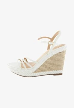 Next FOREVER COMFORT PLAIT - Keilsandalette - White