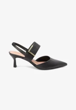 Next FOREVER COMFORT HARDWARE SLINGBACK - Pantolette Hoch - Black -Next 426452a385fe495f9da72e3b17f40e35 2