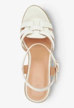 Next SIGNATURE INTERLOCK STANDARD - Keilsandalette - Bone White -Next 42eb8004dce7437d80e75161fa397897