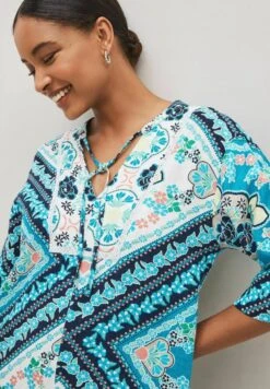 Next KAFTAN WITH - Freizeitkleid - Blue Scarf Print -Next 431c530bfa744e80a18d120d6143b4c3