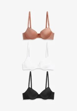 Next LIGHT PAD CUP 3 PACK - T-Shirt BH - Black White Nude -Next 454454cda720478f99538a56b0ebb397