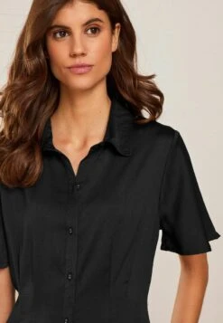 Next FLUTED SLEEVE EMPIRE MIDI STANDARD - Blusenkleid - Black -Next 45a43bfeeb674f25a9463c27d3069a21