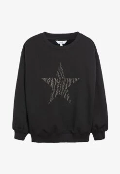 Next GRAPHIC - Sweatshirt - Khaki Green Animal Print Heart -Next 472cca082c3846a48a2b13ec00066127