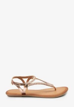 Next FOREVER COMFORT PLAIT TOE POST - Zehentrenner - Rose Gold -Next 484991f02c3e4c1583145e12bc4e8c85