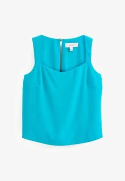 Next SMART SLEEVELESS SQUARE NECK CAMI STANDARD - Top - Teal Blue -Next 488856c650b74467923468c6e7dc72c2