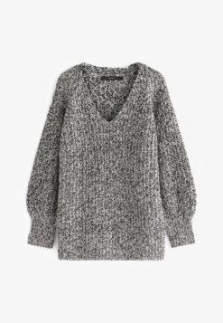 Next TINSEL STANDARD - Strickpullover - Grey -Next 49b65cf787b84ab1bc3ab86c62887a4f