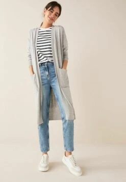 Next LONGLINE - Strickjacke - Grey -Next 4a8c2aee4d794dba9baf7ceb56f47c7c 1