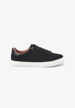 Next FOREVER COMFORT SCALLOP SOLE DETAIL STANDARD - Sneaker Low - Black -Next 4c8dca3f0b914f6ebaf79a9c328d505a