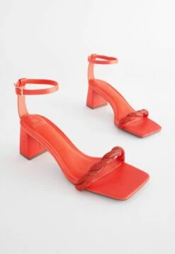 Next FOREVER COMFORT TWIST - High Heel Sandalette - Orange -Next 4e9d449be392439696e428643aa818ad