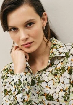 Next LONG SLEEVED TEXTURE STANDARD - Hemdbluse - Cream Floral -Next 4eccd29509c54065aa7c7c2e56d4c65b