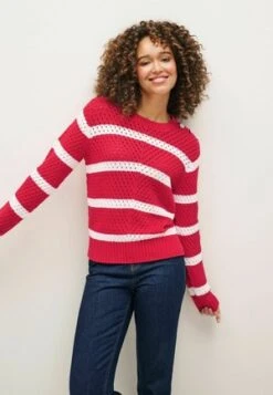 Next LONG SLEEVE COSY LIGHTWEIGHT - Strickpullover - Neutral Stripe -Next 501f1eb596654c4f97e72a54071cae53