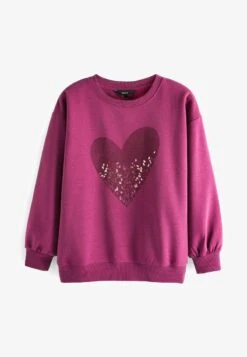 Next GRAPHIC - Sweatshirt - Khaki Green Animal Print Heart -Next 50bbd5d1baf44f64bc689c5387ff190b