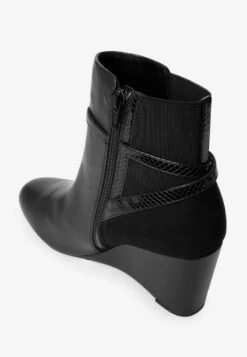 Next FOREVER COMFORT STANDARD - Keilstiefelette - Black -Next 51861330b2854c14a00139998e7d26e8