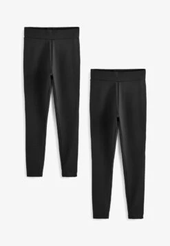 Next 2 PACK PONTE - Leggings - Hosen - Black -Next 5323c12bd2ac453fb31e6cf4133e5449