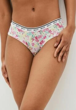 Next RICH LOGO FOUR PACK - Slip - Ditsy Print Green Pink