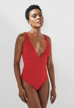 Next PLUNGE TUMMY CONTROL STANDARD - Badeanzug - Red