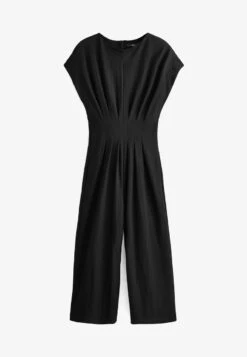 Next SHORT SLEEVES PLEATED CORSET DETAIL WIDE LEG STANDARD - Jumpsuit - Green -Next 590ffa0ddfda4d668068925c33623cbf